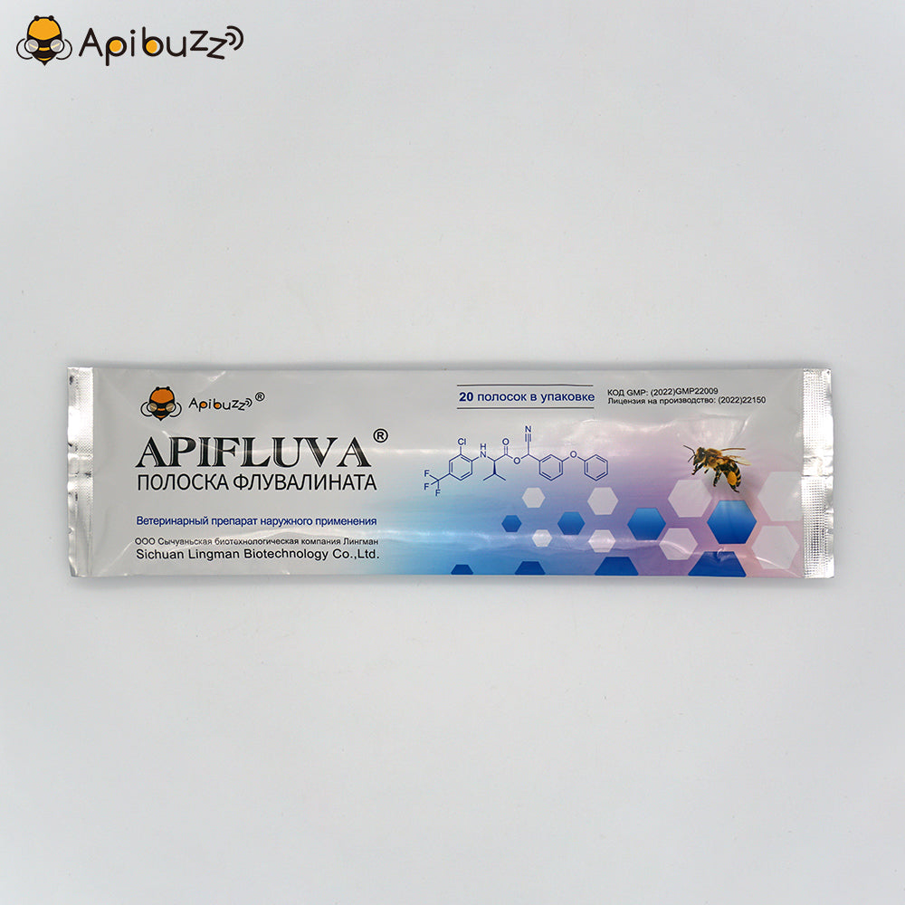 APIFLUVA Bienenmilben-Behandlungsstreifen | Packung mit 20 Einheiten