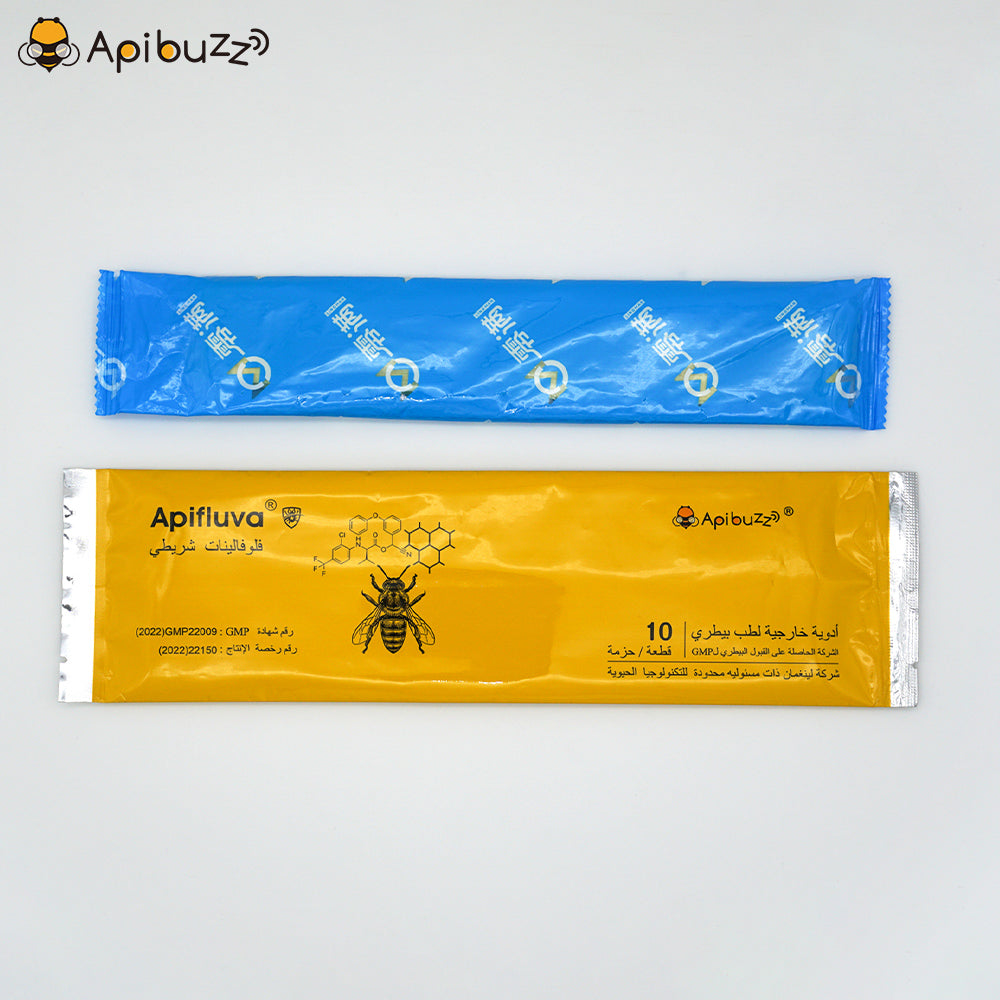 APIFLUVA Mite Strips for Honey Bees(Arabic Version)10-Count Pack