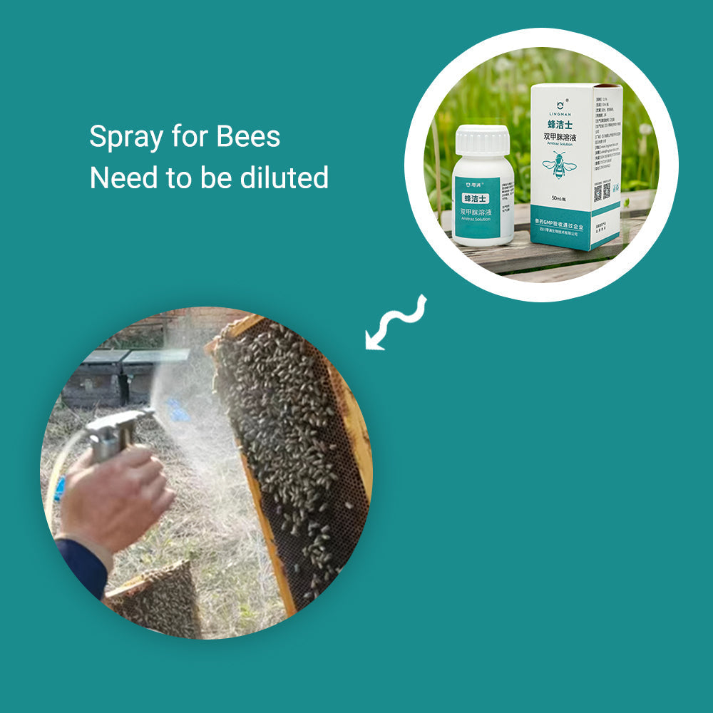 Spray application method for Apibuzz Lingman amitraz liquid insecticide