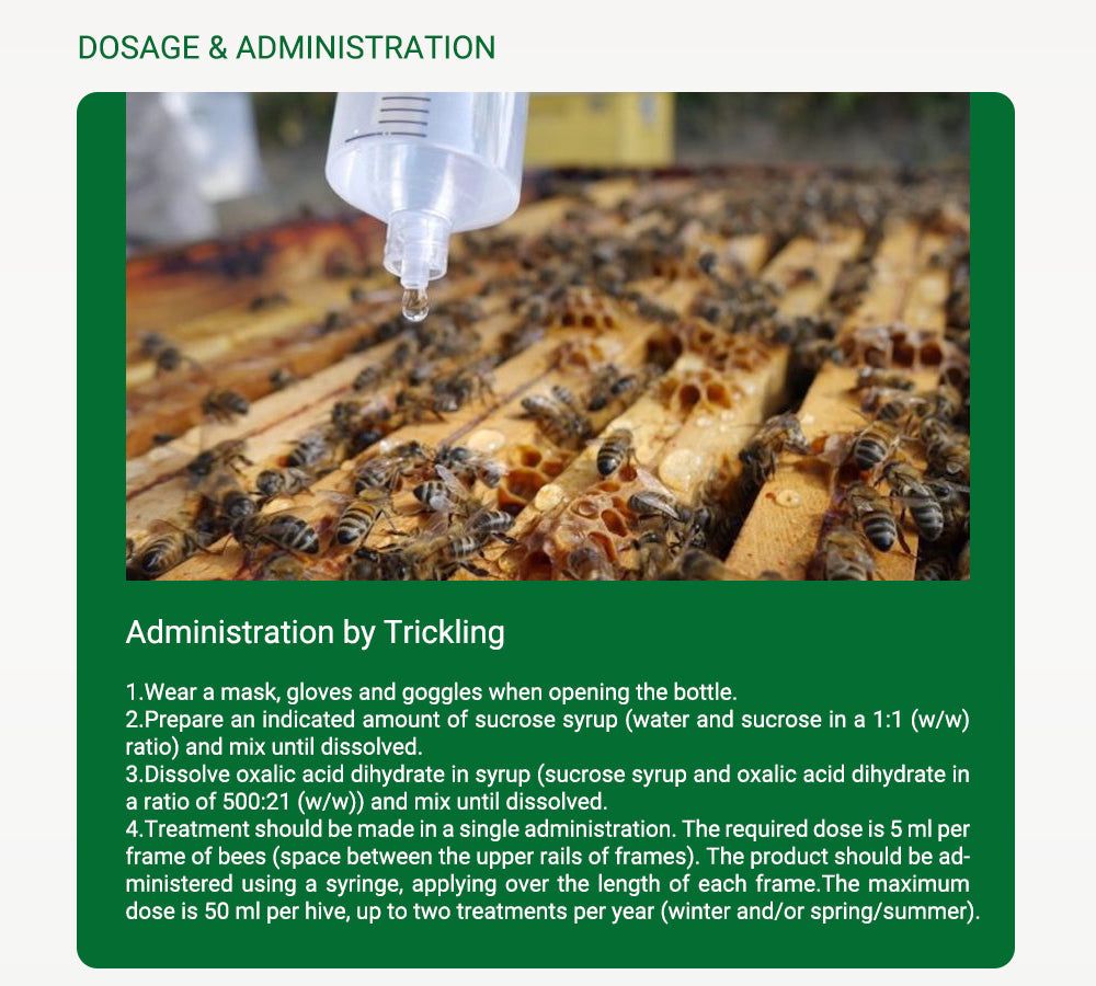 MYTH-BEE Oxalic Acid 200g - oxalic acid treatment - apiculture equipment