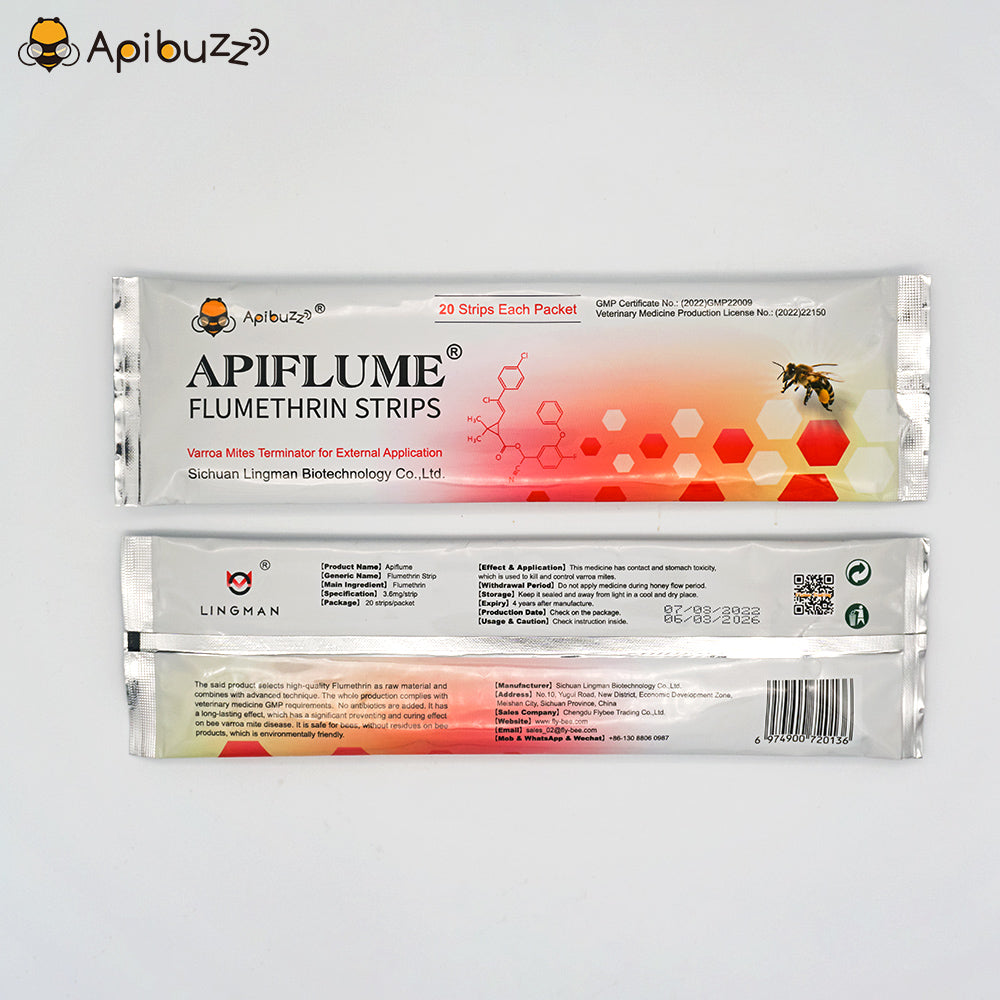 APIFLUME Varroa Mite Strips | 20-Unit Pack