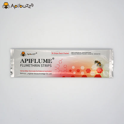 APIFLUME Mite Strips for Bees | 10-Count Pack